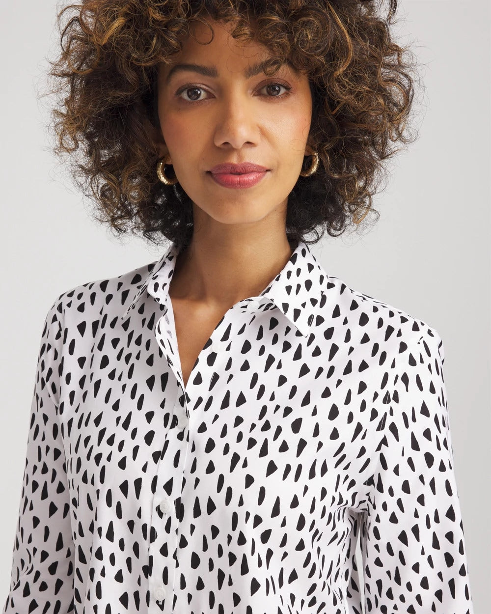 No Iron™ Polka Dot Shirt - Chico's