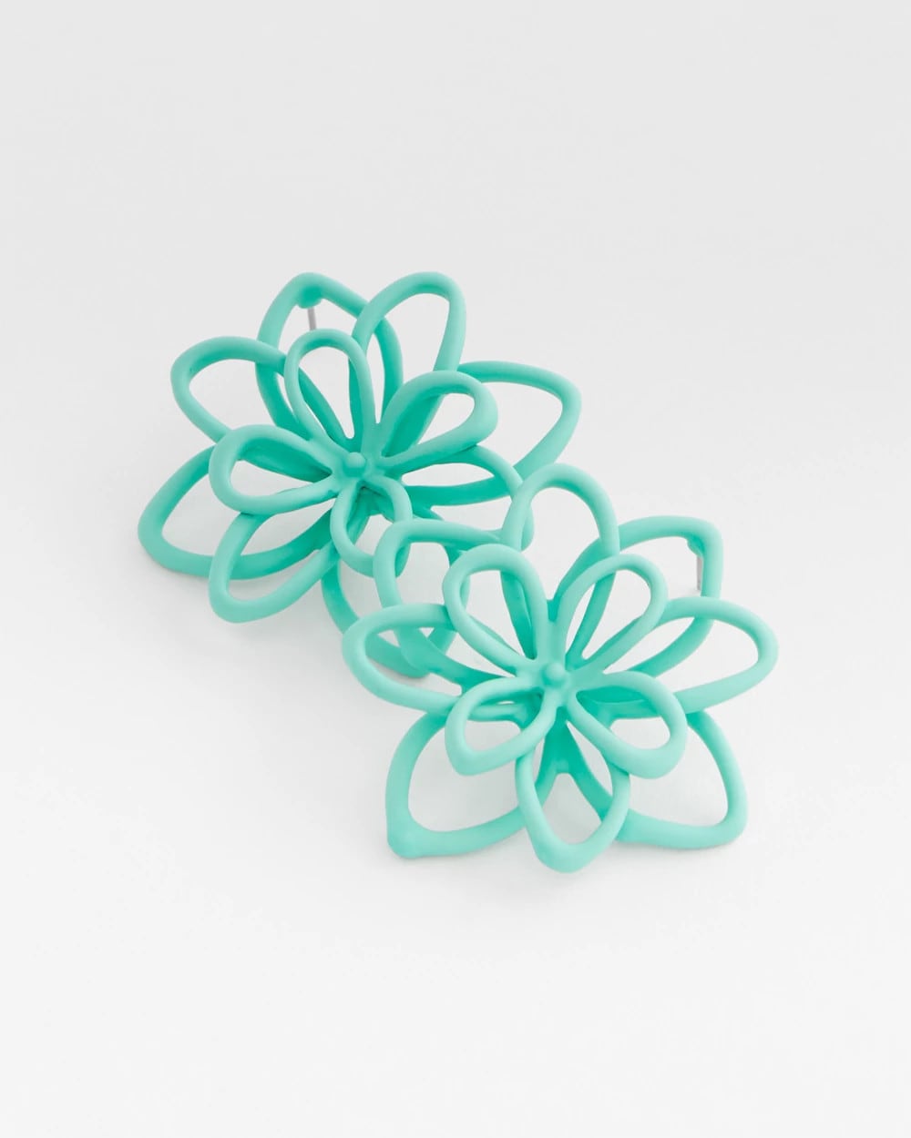 No Droop™ Teal Flower Stud Earrings - Chico's