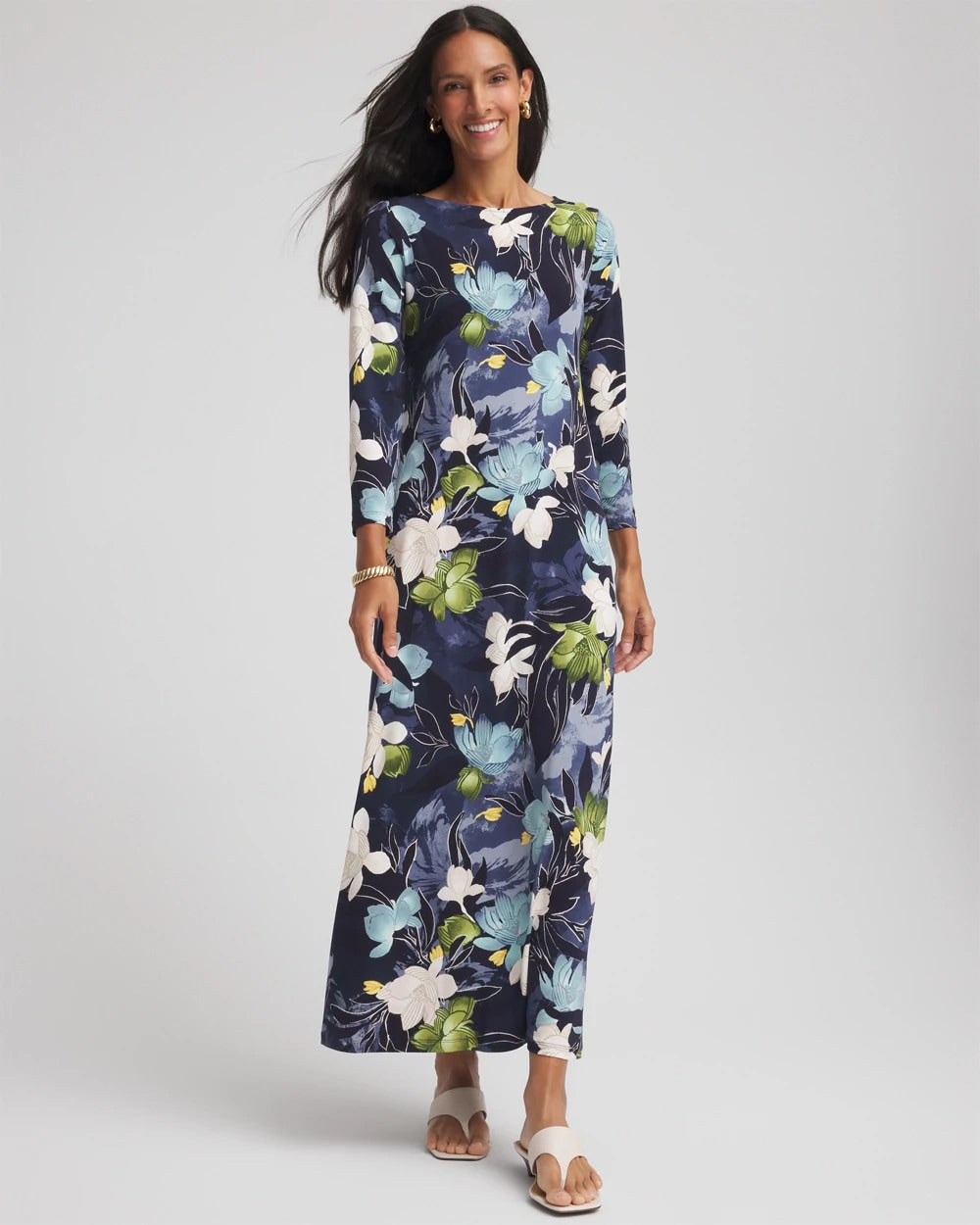 Dance Boatneck Column Maxi Dress - Chico's