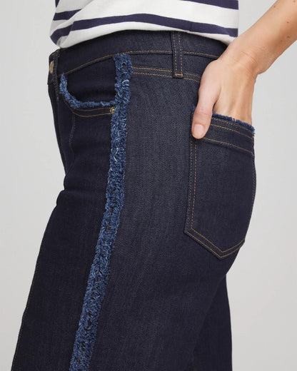 Frayed High-Rise Wide-Leg Jeans - Chico's