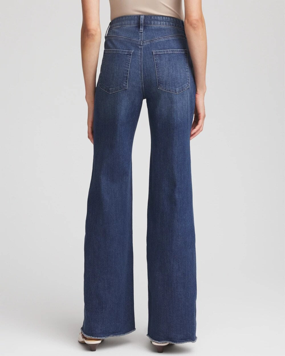 Embellished Frayed Flared-Leg Jeans - Chico's