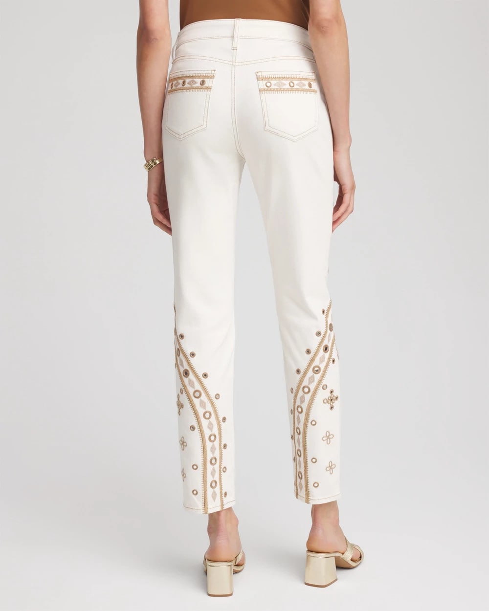 Embellished Girlfriend Slim Ankle Jeans - Chico's
