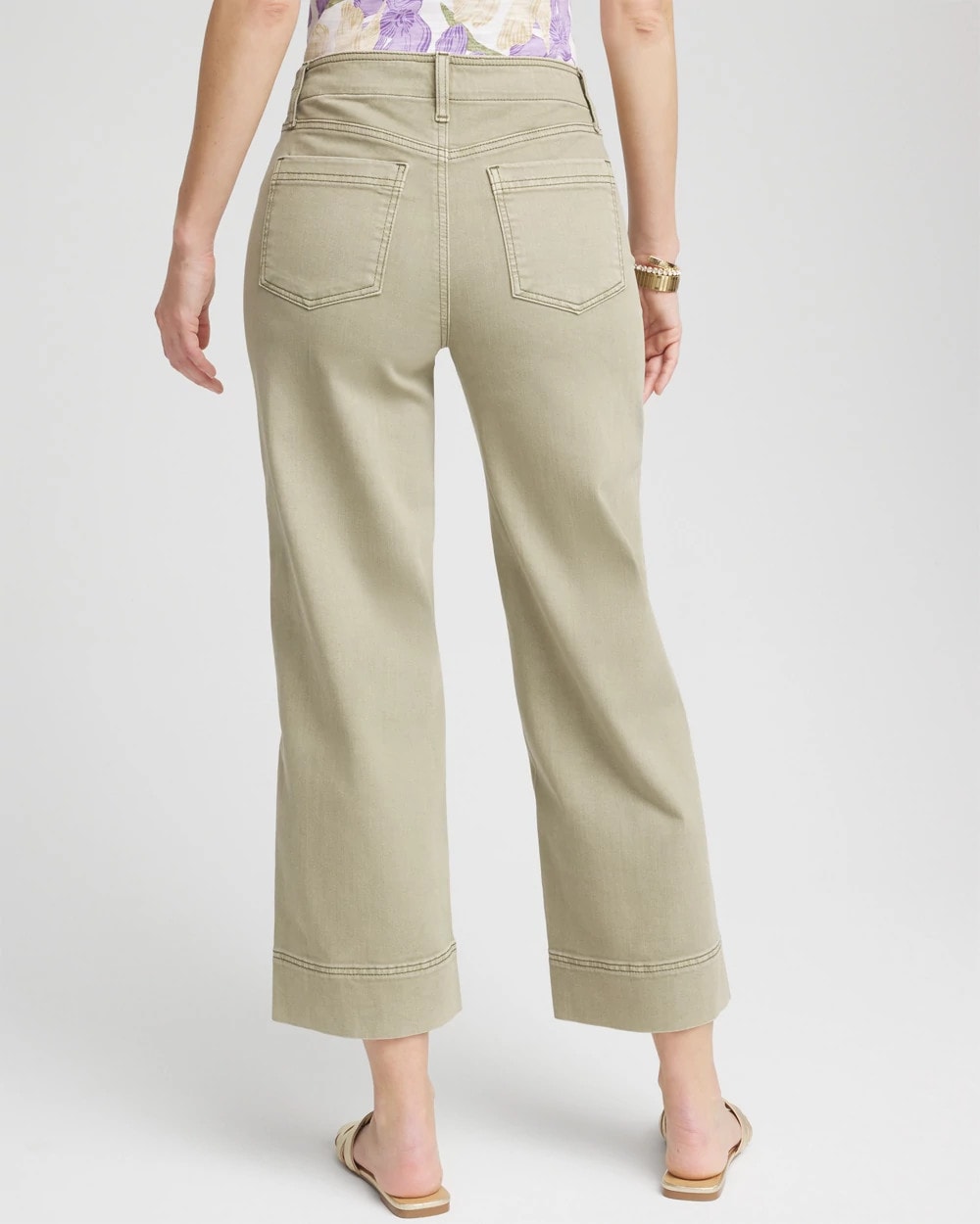 Pull-On Wide-Leg Cropped Jeans - Chico's