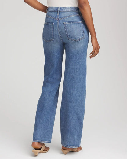 Appliqué High-Rise Wide-Leg Jeans - Chico's