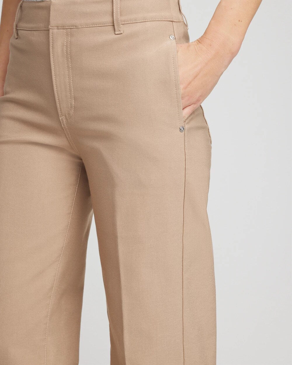 Cotton Straight-Leg Trousers - Chico's