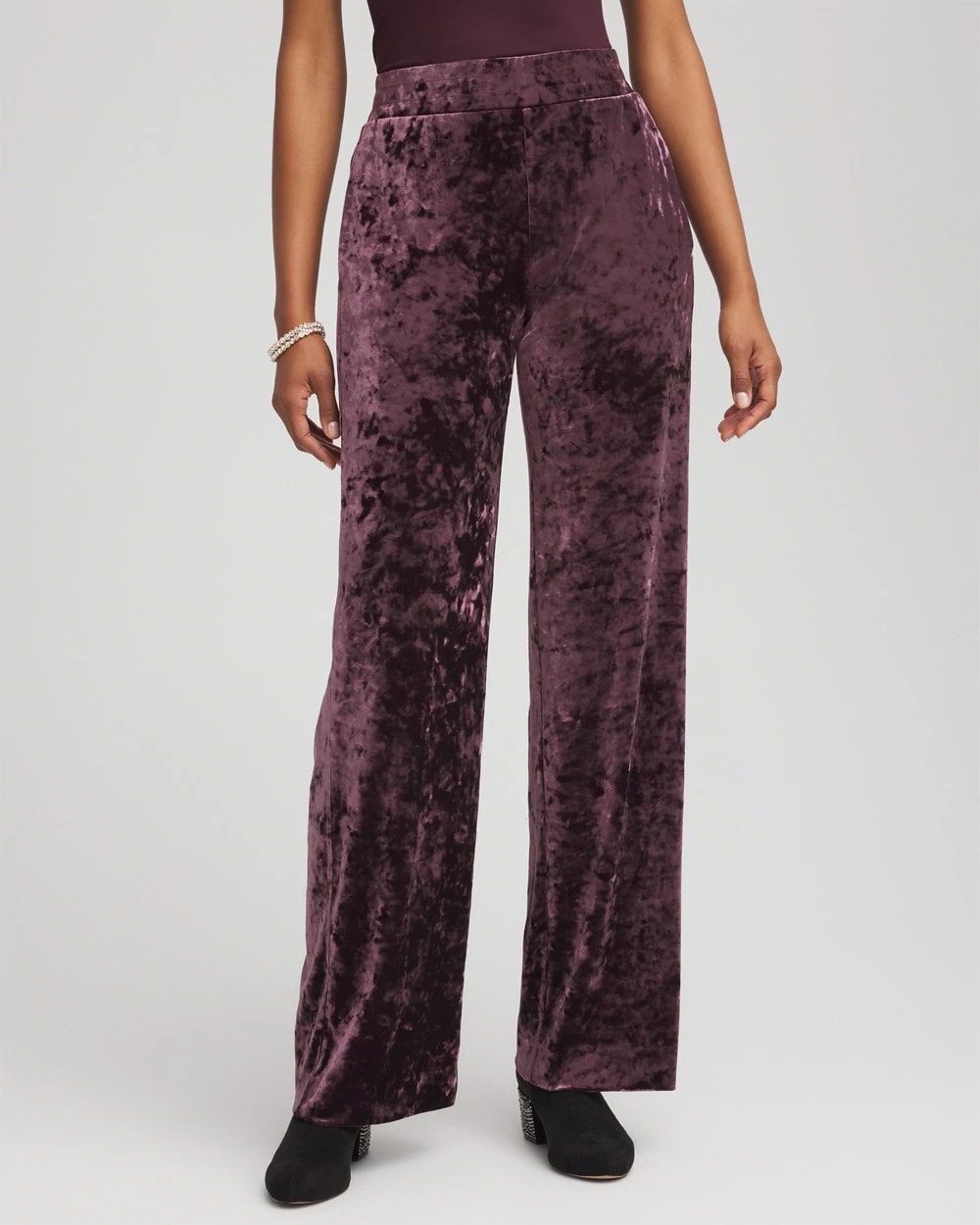 Crushed Velvet Wide-Leg Pants - Chico's