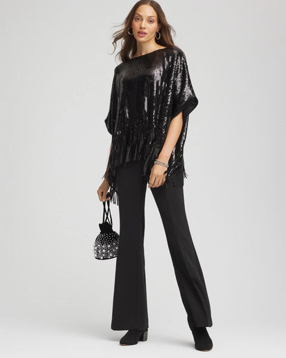 Crepe Flared Trouser Pants - Chico's