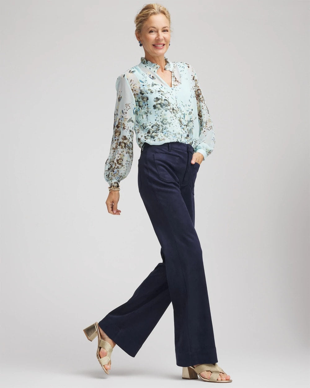 Faux Suede Bootcut Ankle Pants - Chico's