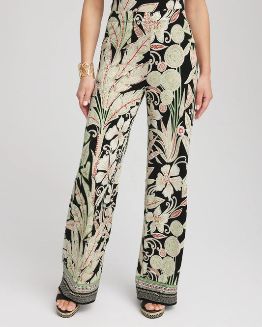 Travelers™ Island-Motif Palazzo Pants - Chico's