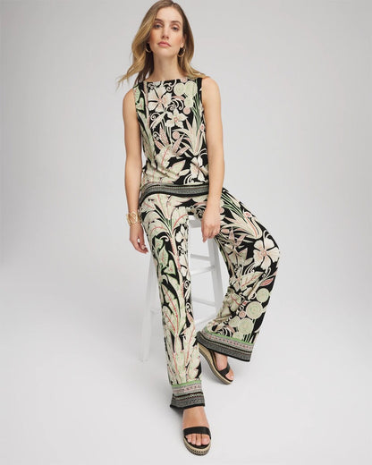 Travelers™ Island-Motif Palazzo Pants - Chico's