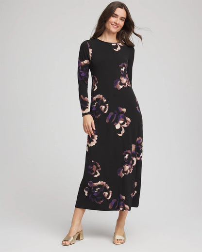 Floral Boatneck Column Maxi Dress - Chico's