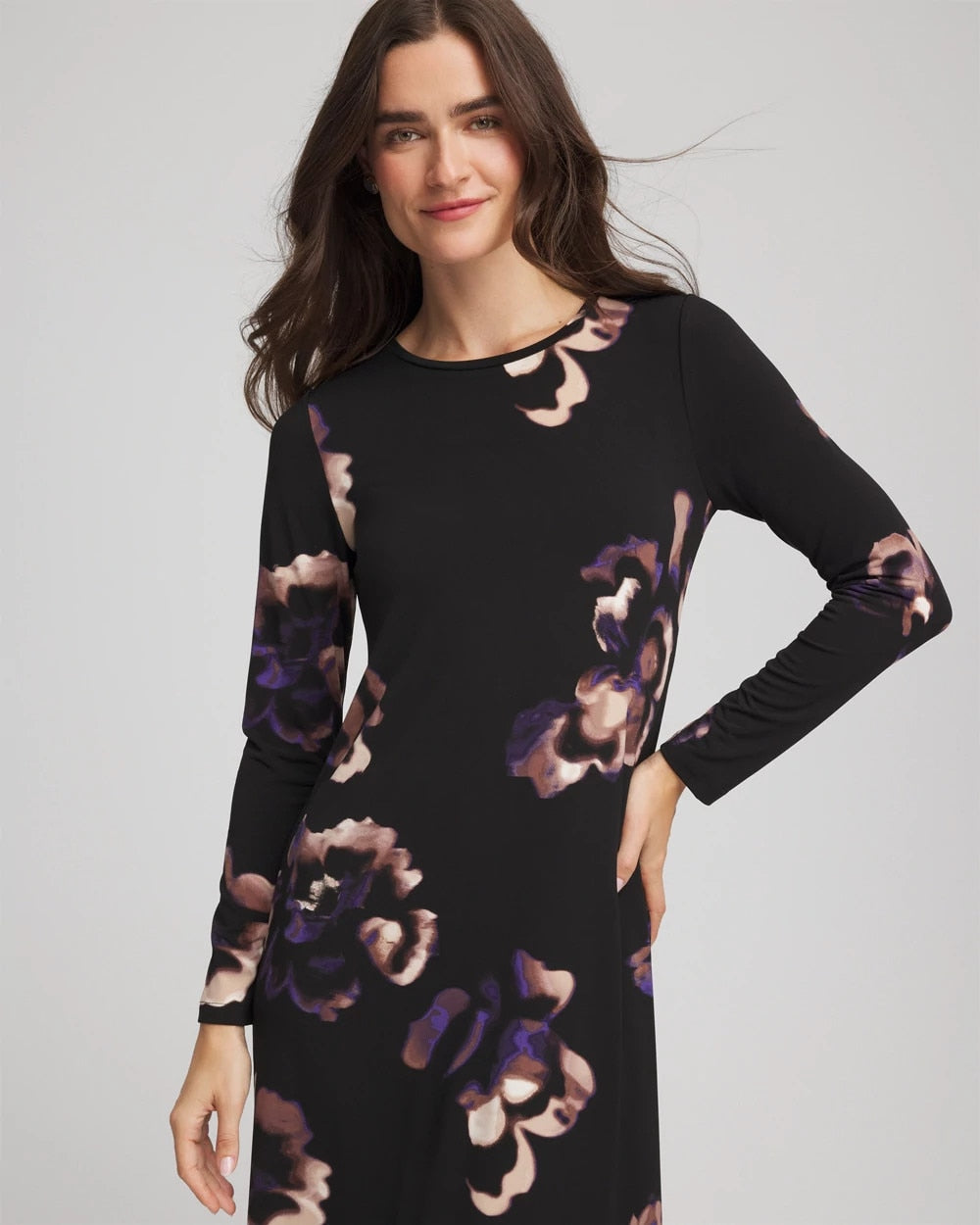 Floral Boatneck Column Maxi Dress - Chico's