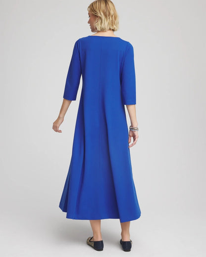 Seamed Crepe Maxi Dress - Chico's