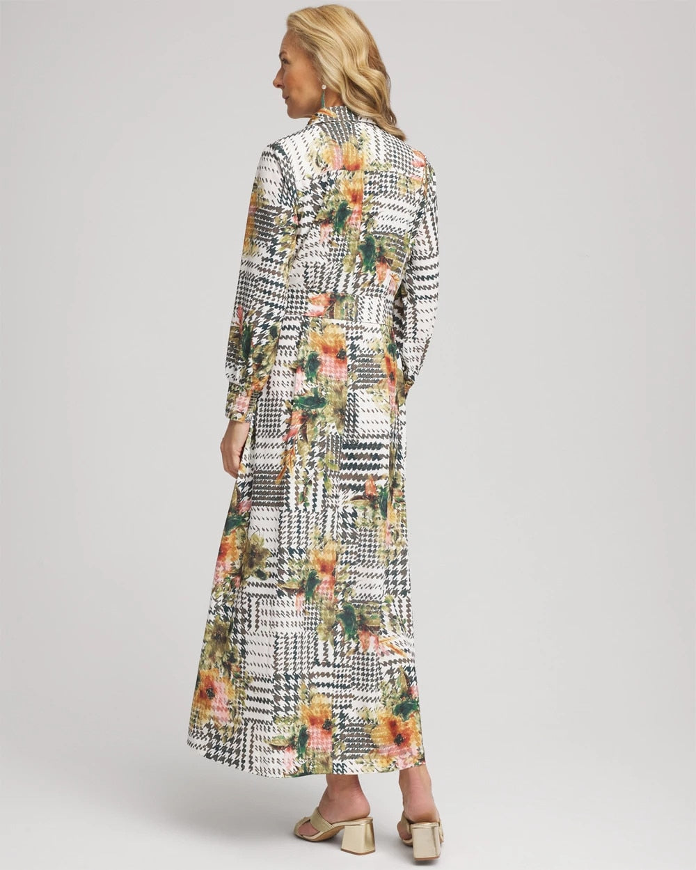 Artisanal Floral Print  Maxi Shirtdress - Chico's