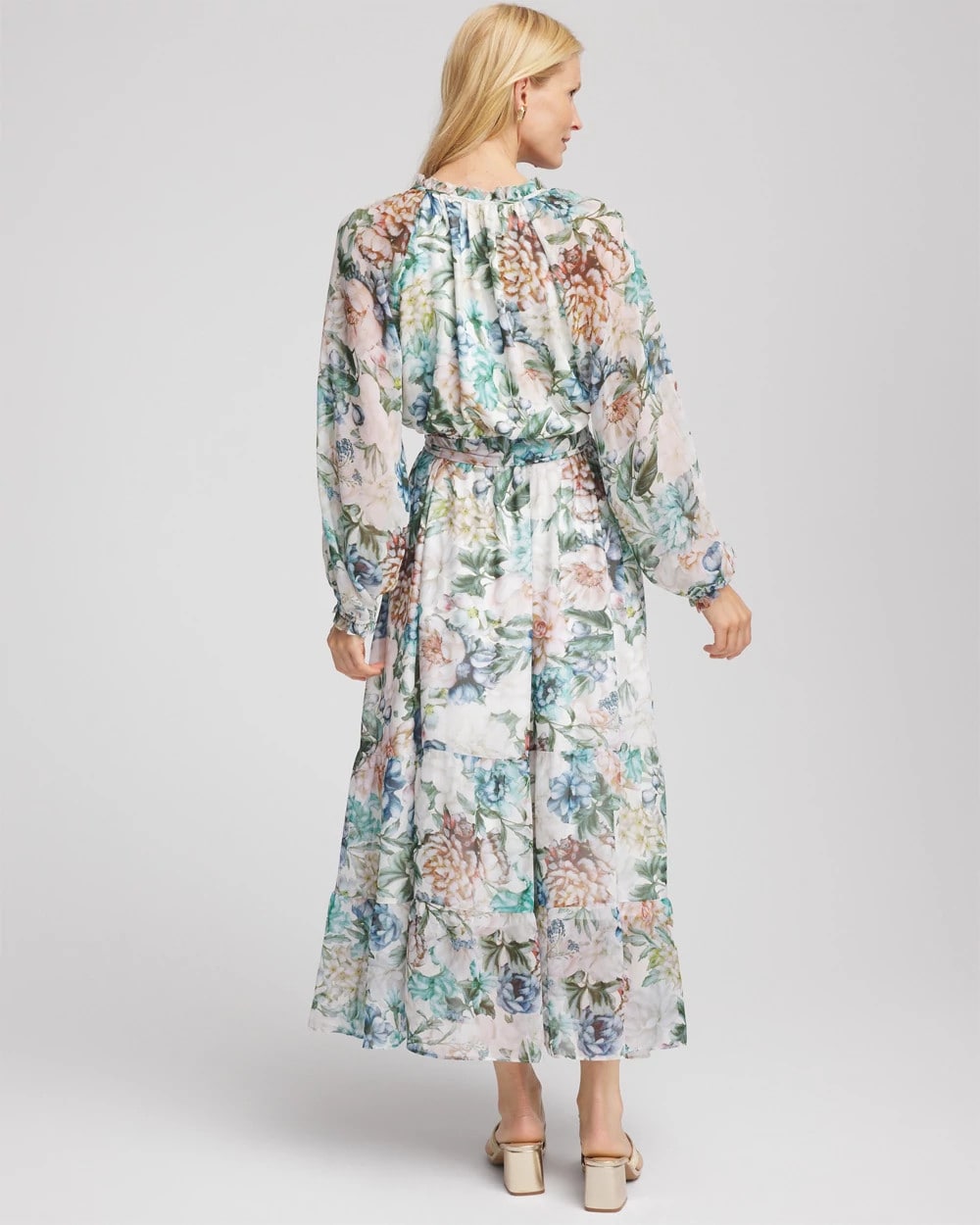 Georgette Tie-Front Maxi Dress - Chico's