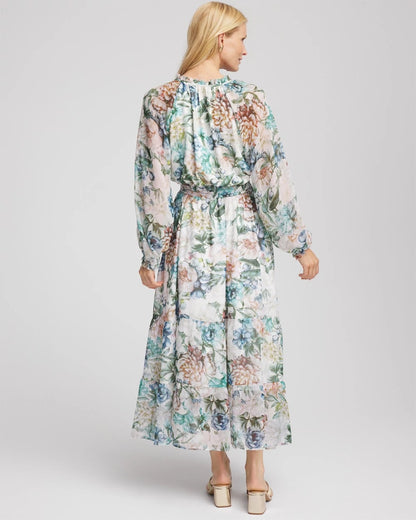Georgette Tie-Front Maxi Dress - Chico's