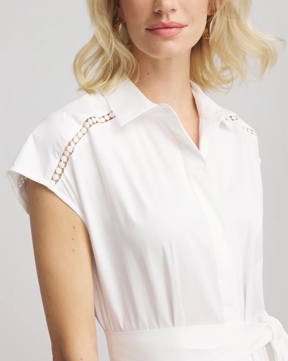 Poplin Circle Trim Maxi Shirtdress - Chico's