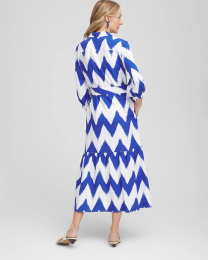 Chevron Striped Shirtdress - Chico's