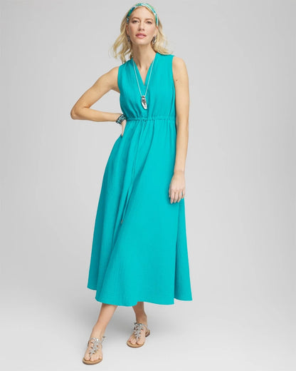 Sleeveless Maxi Gauze Dress - Chico's