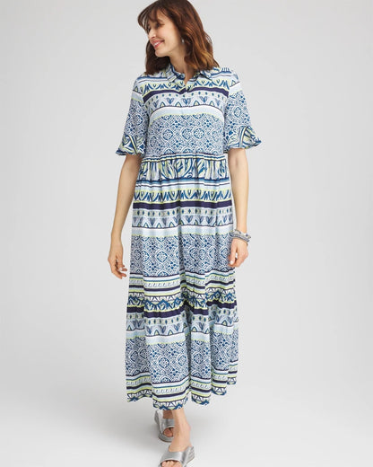 Flutter-Sleeved Maxi Dress - Chico's