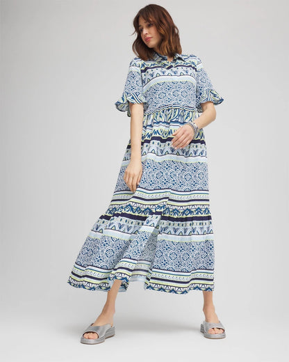 Flutter-Sleeved Maxi Dress - Chico's