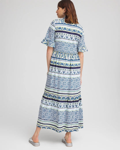 Flutter-Sleeved Maxi Dress - Chico's