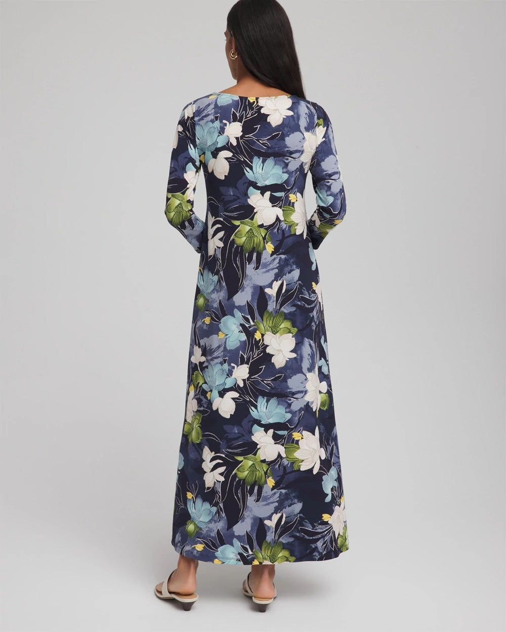 Petite Dance Boatneck Column Maxi Dress - Chico's
