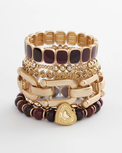 Amber Hues Shiny Stretch Bracelet - Chico's