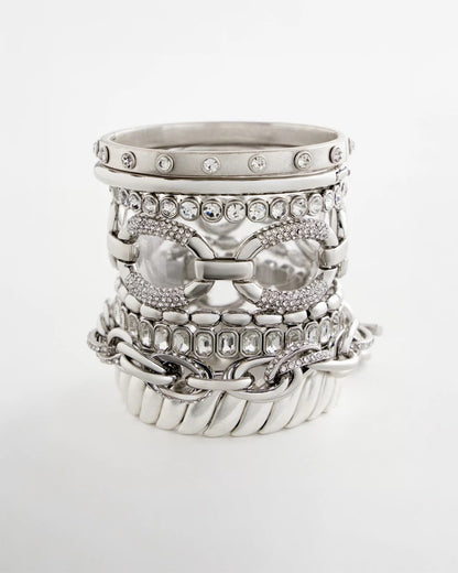 Large Pave Link Toggle Bracelet - Chico's