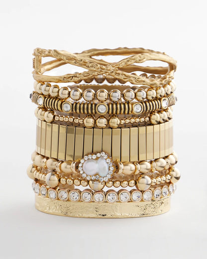 Goldtone Stretch Watchband Bracelet - Chico's