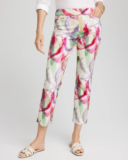 Petite Brigitte™ Slub Slim Cropped Pants - Chico's