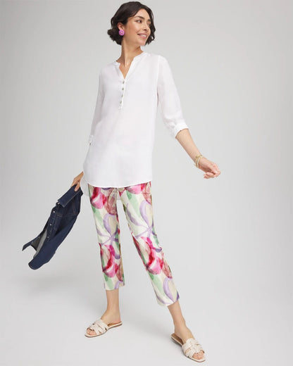 Petite Brigitte™ Slub Slim Cropped Pants - Chico's