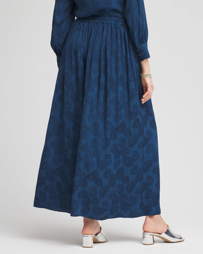 Petite Jacquard Culotte Wide-Leg Pants - Chico's