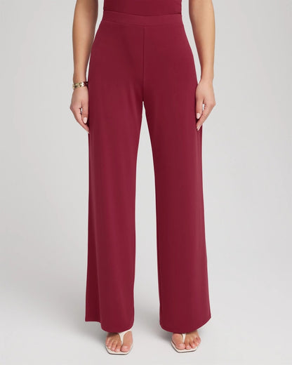 Petite Travelers™ Knit Wide-Leg Pants - Chico's