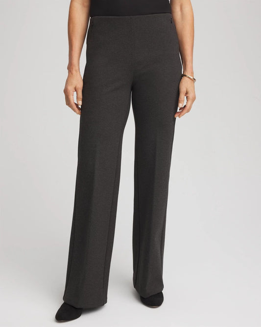 Petite Juliet Wide Full-Length Ponte Pants - Chico's