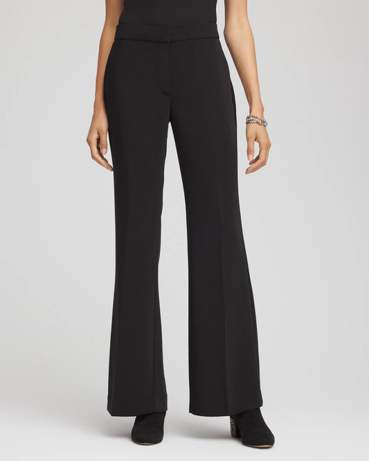 Petite Crepe Flared Trouser Pants - Chico's