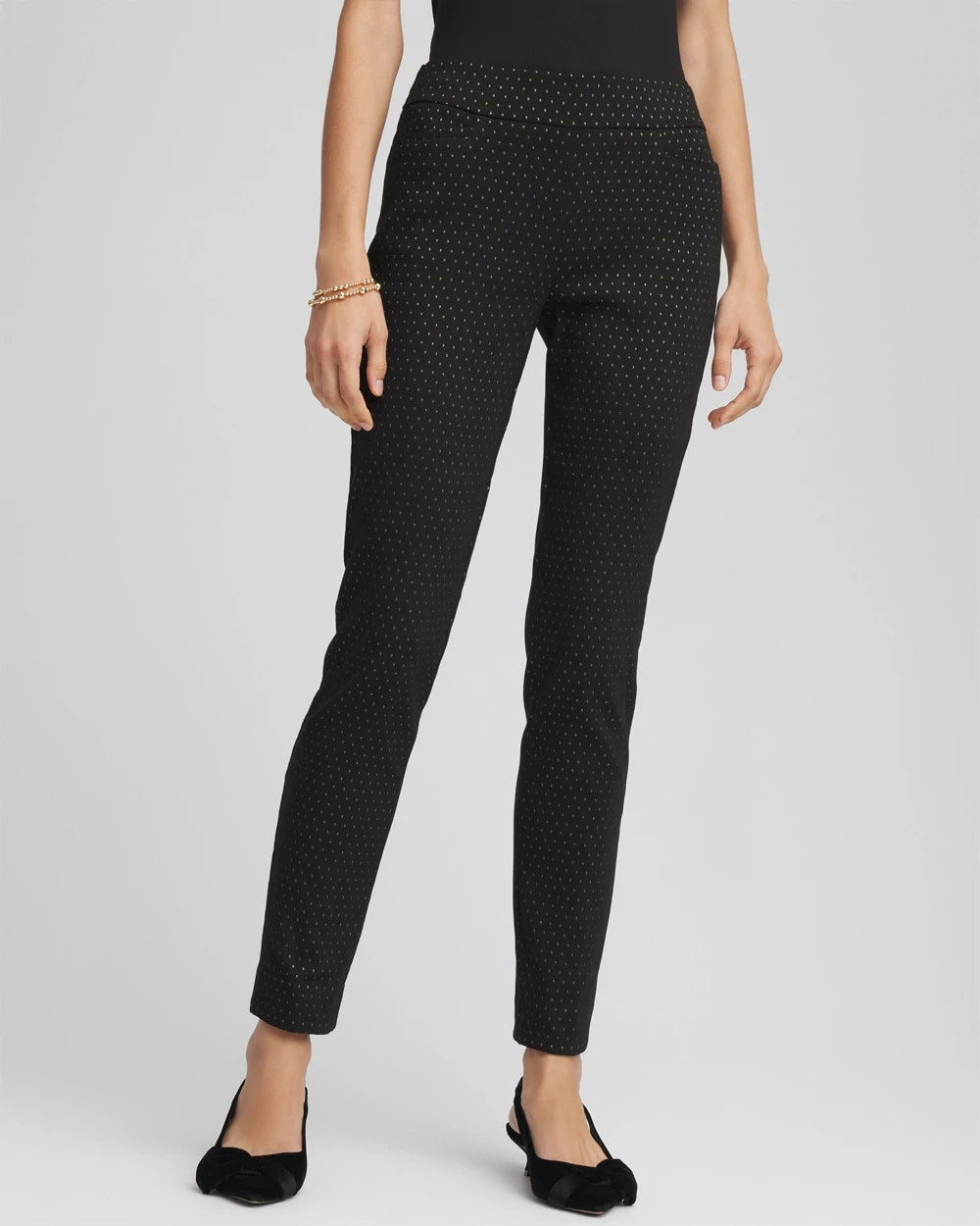 Petite Jacquard Brigitte™ Slim Ankle Pants - Chico's