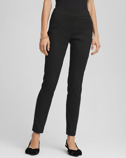 Petite Jacquard Brigitte™ Slim Ankle Pants - Chico's