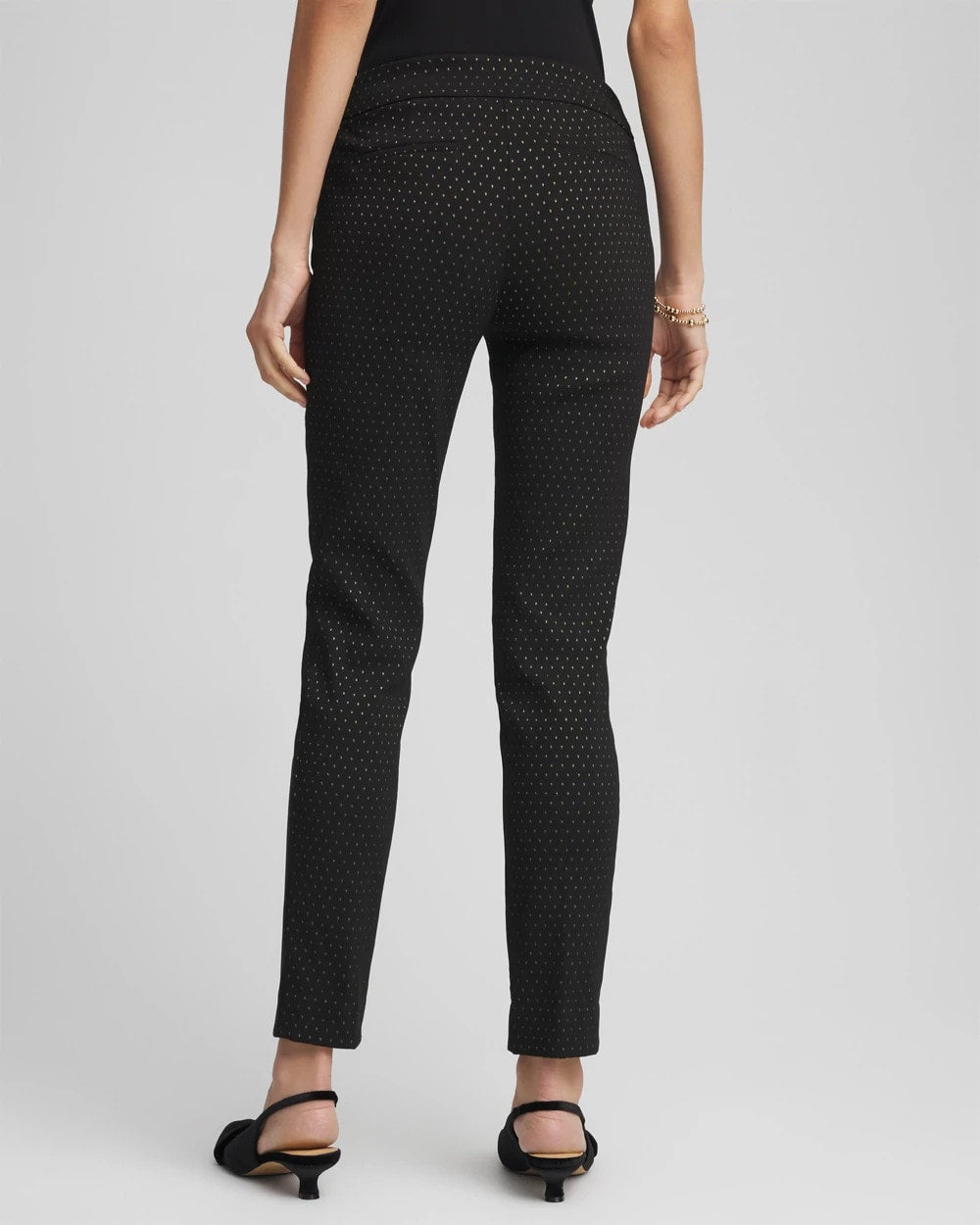 Petite Jacquard Brigitte™ Slim Ankle Pants - Chico's