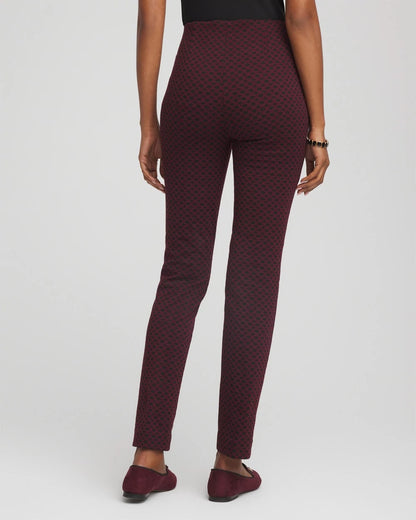 Petite Circle Jacquard Juliet Slim Ankle Pants - Chico's