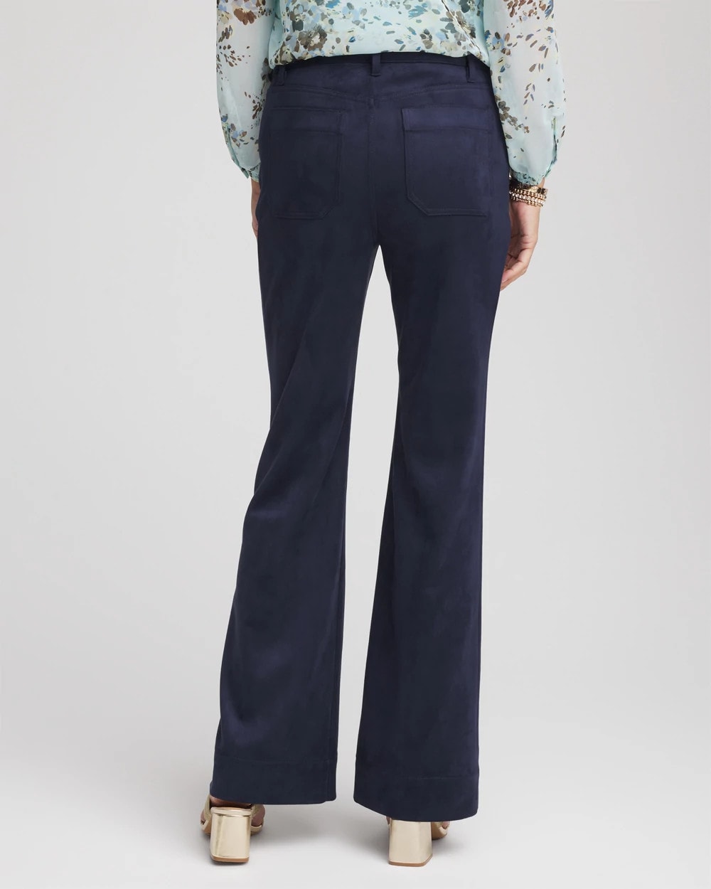 Petite Faux Suede Bootcut Ankle Pants - Chico's