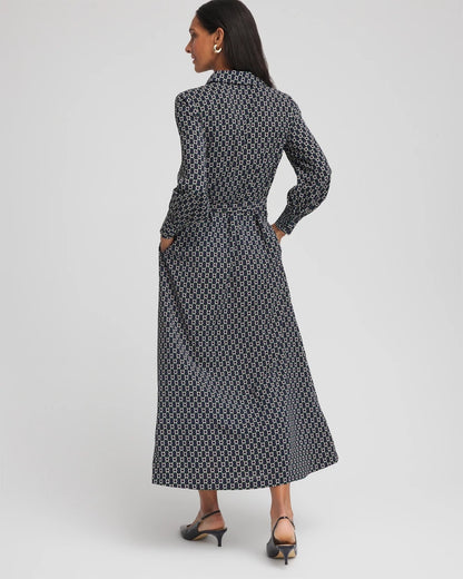 Petite Chain Print Maxi Shirtdress - Chico's