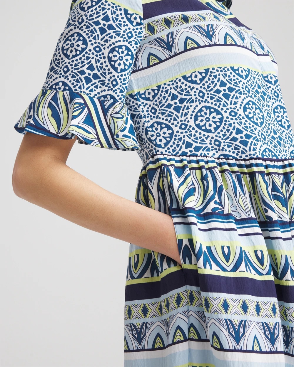 Petite Flutter-Sleeved Maxi Dress - Chico's