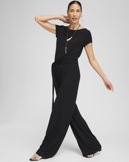 Petite Travelers™ Cap Sleeve Jumpsuit - Chico's