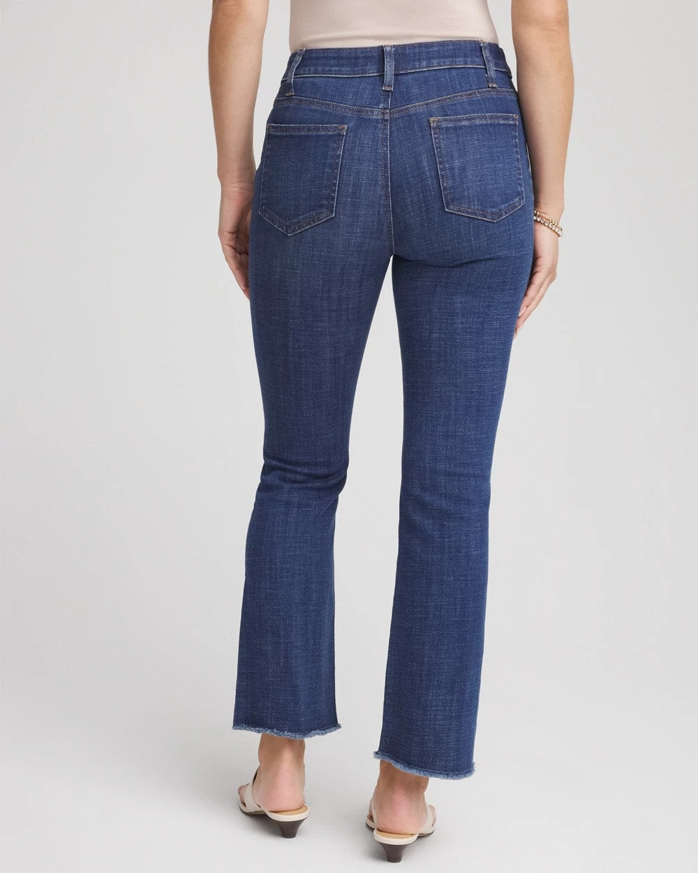 Petite Girlfriend Fray Hem Kick Flares - Chico's