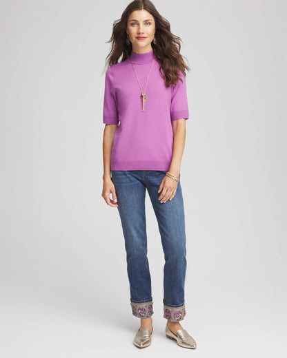 Petite Embellished Pull-On Slim Ankle Jeggings - Chico's