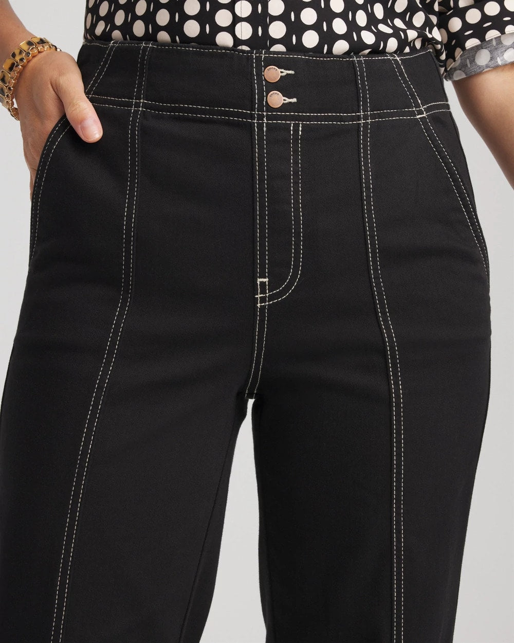 Petite Pull-On Wide-Leg Jeans - Chico's