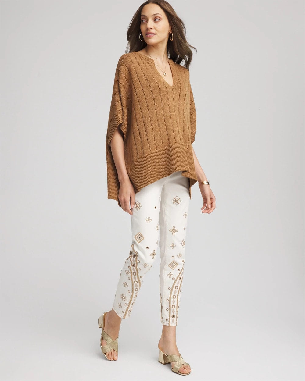 Petite Embellished Girlfriend Slim Ankle Jeans - Chico's