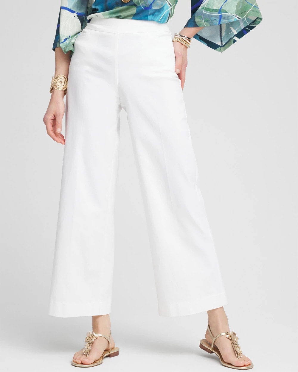 Brigitte™ Pull-On Wide Leg Cropped Pants - Chico's