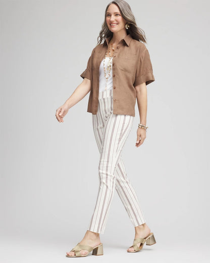 Brigitte™ Striped Ankle Pants - Chico's